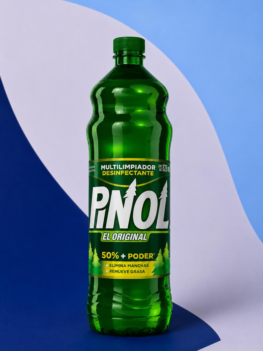 Pinol 828 ml limpiador de pisos aroma pino institucional